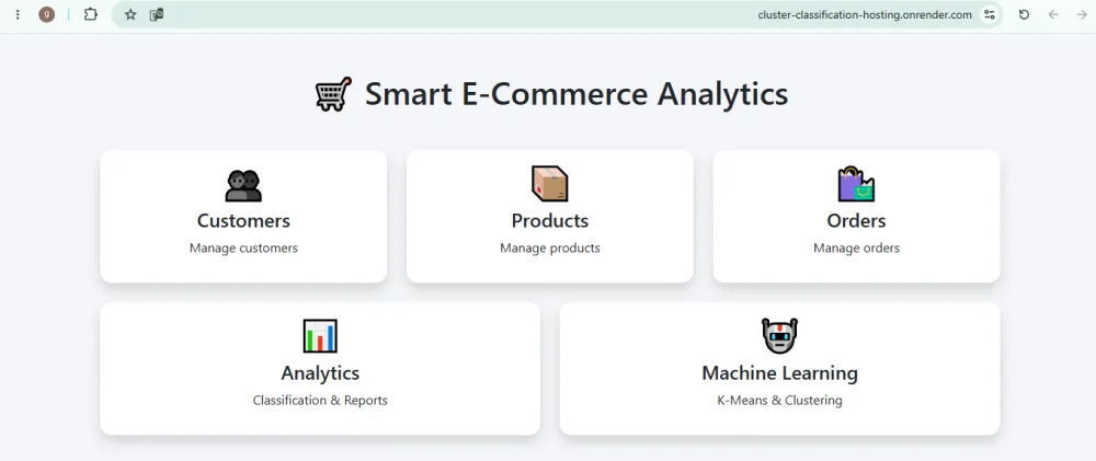 Customers & Products Analytics, Clustering & Classification Platform